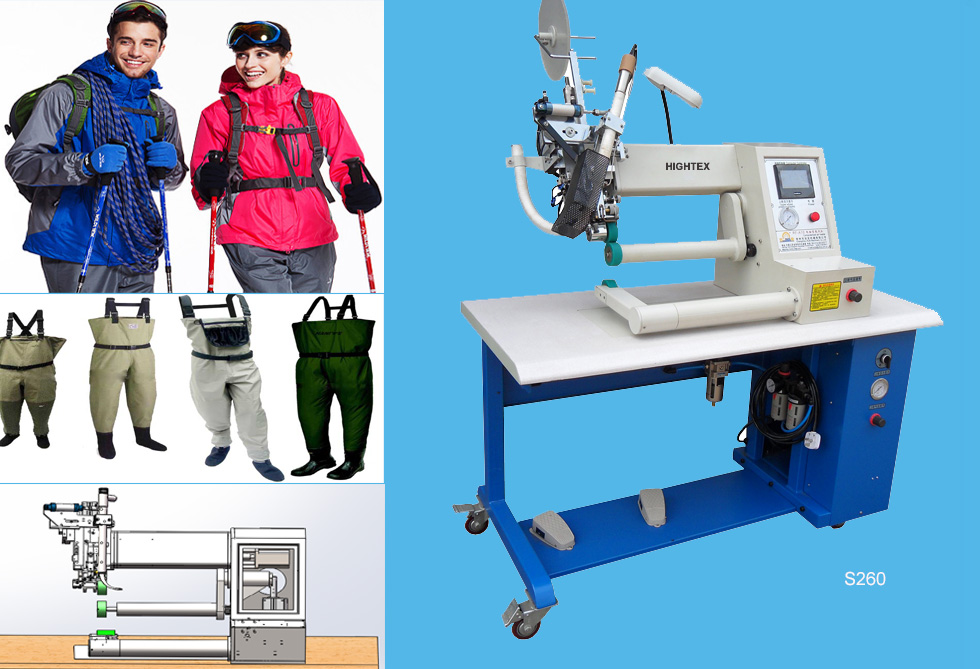 S260 Hot air tape welding machine for outdoor clothing and gear